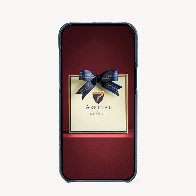 iPhone 14 Pro Case Navy Pebble