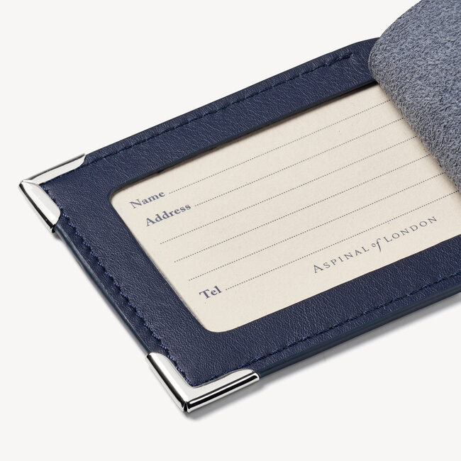 Set of 2 Luggage Tags Smooth Navy