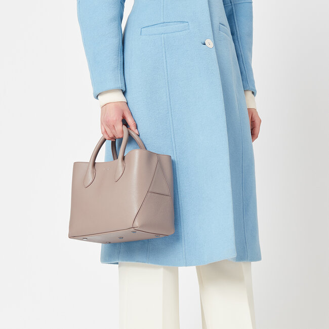 Midi London Tote Soft Taupe Pebble