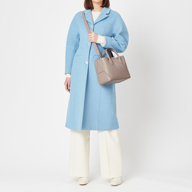 Midi London Tote Soft Taupe Pebble