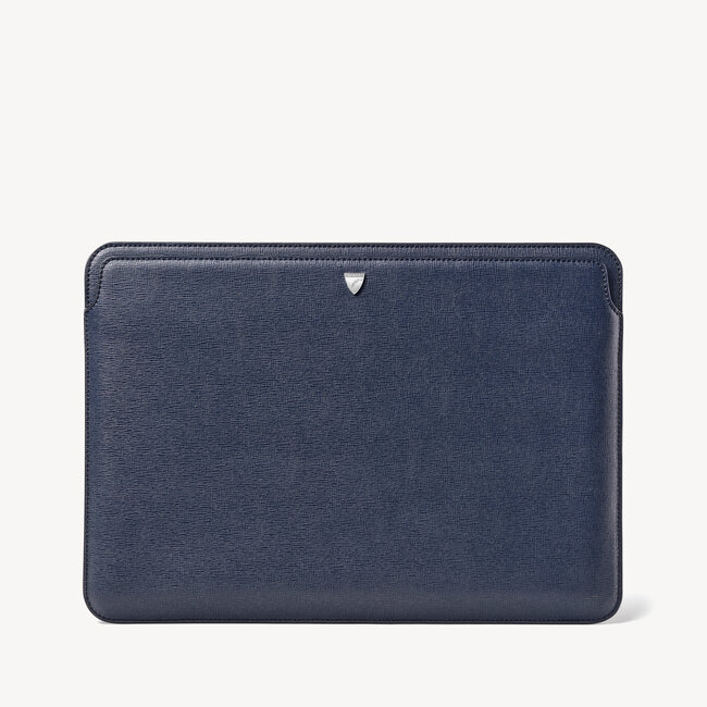 13-inch Slip Laptop Case Navy Saffiano