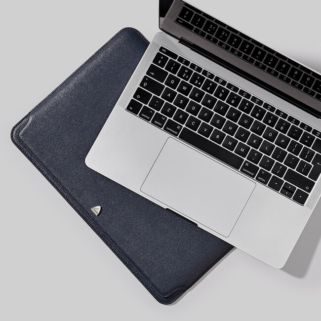 13-inch Slip Laptop Case Navy Saffiano