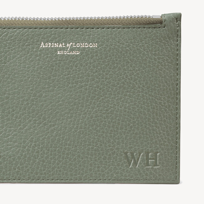 Small Essential Flat Pouch Sage Pebble