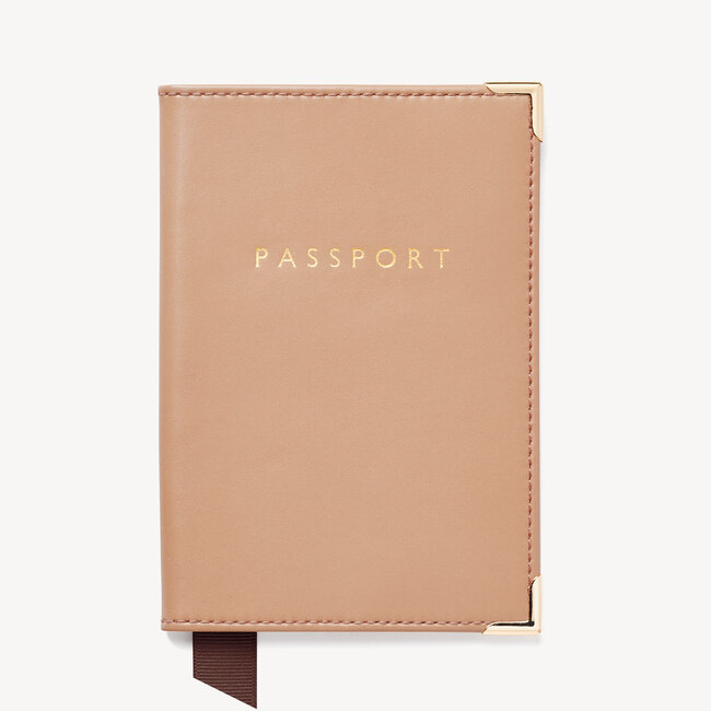 Passport Cover Smooth Sand