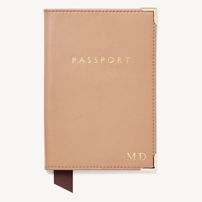 Passport Cover Smooth Sand