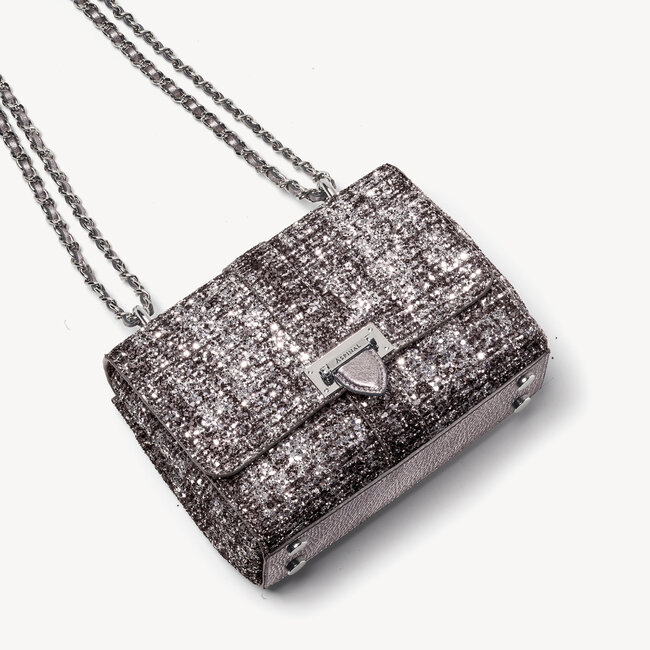 Lottie Bag Silver Glitter Tweed