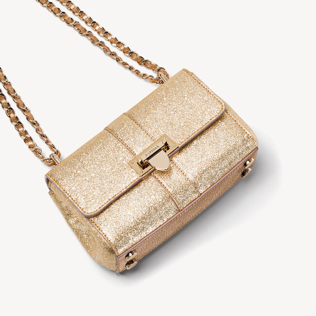 Micro Lottie Bag Champagne Glitter