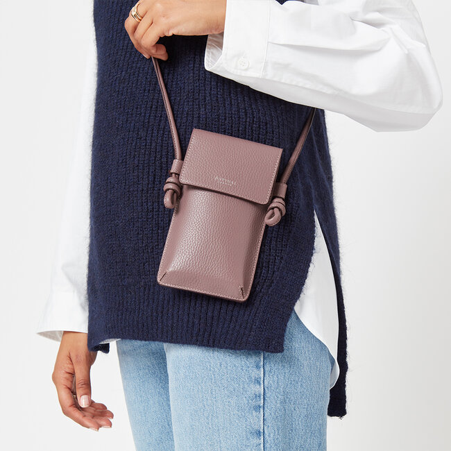 Ella Phone Pouch Heather Pebble