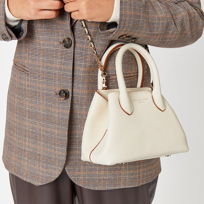 Mini Paris Bag Ivory Pebble