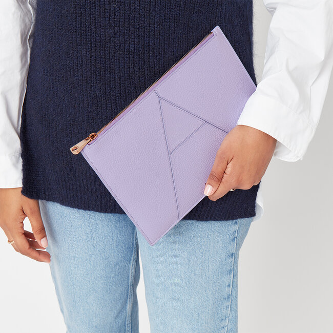 Large Essential 'A' Pouch English Lavender Pebble