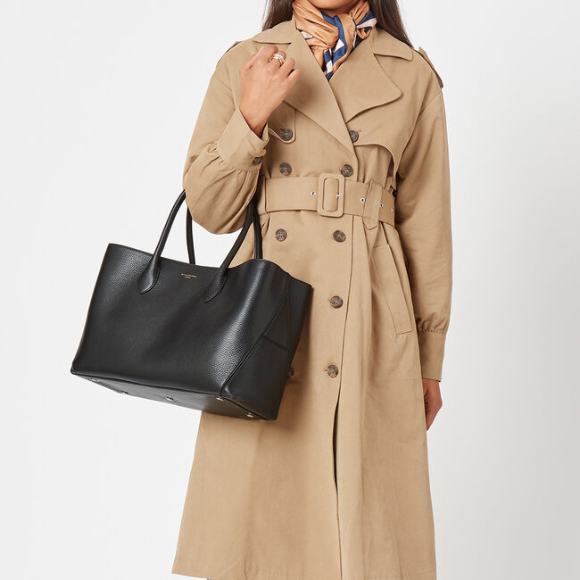 London Tote Black Pebble