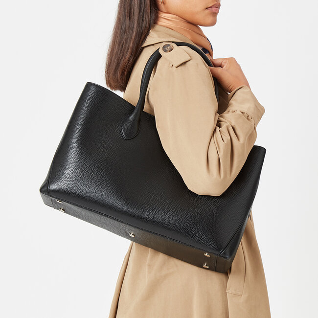 London Tote Black Pebble