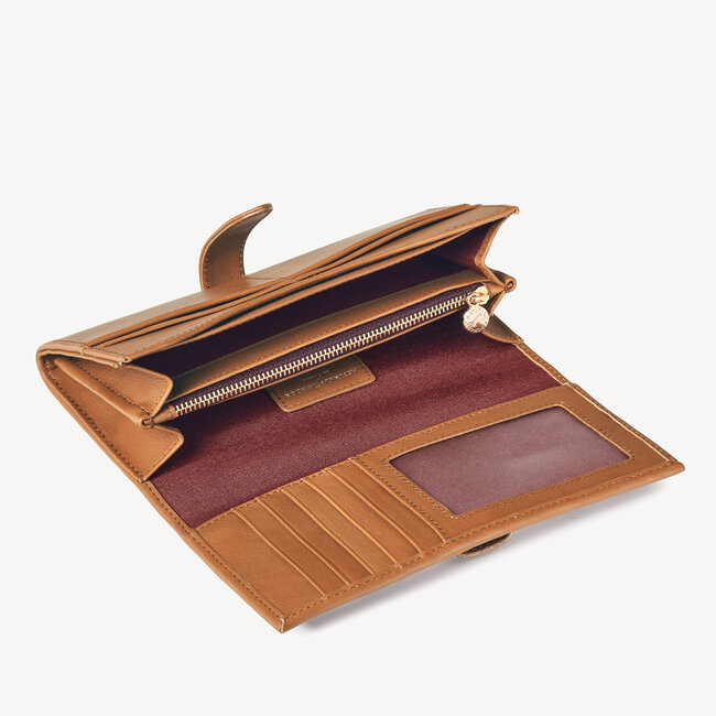 London Women's Purse Wallet Smooth Tan