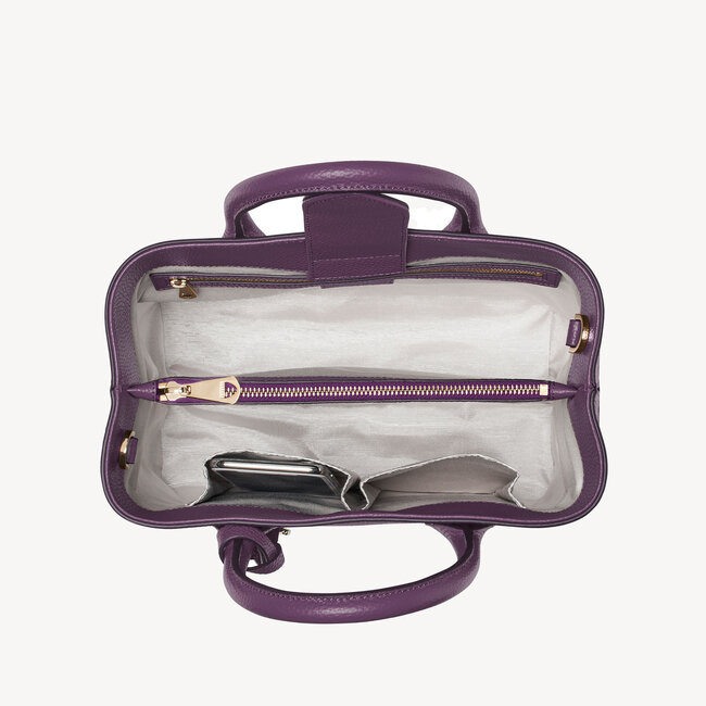 Midi London Tote Amethyst Pebble