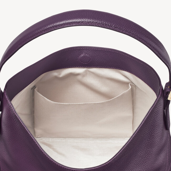 Aspinal Hobo Bag Amethyst Pebble