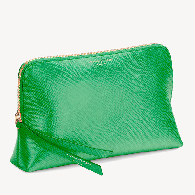 Large Essential Cosmetic Case Grass Green Lizard