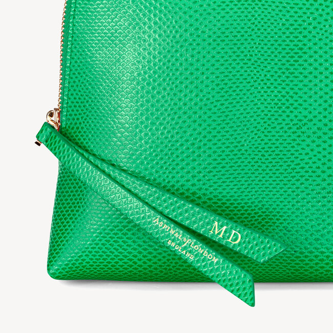 Large Essential Cosmetic Case Grass Green Lizard