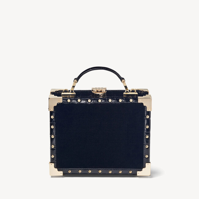 The Trunk Signature Lion's Head & Black Velvet with Studs