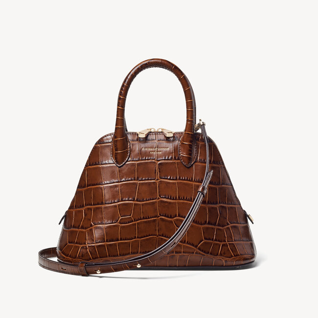 Holly Bag Deep Shine Brown Soft Croc