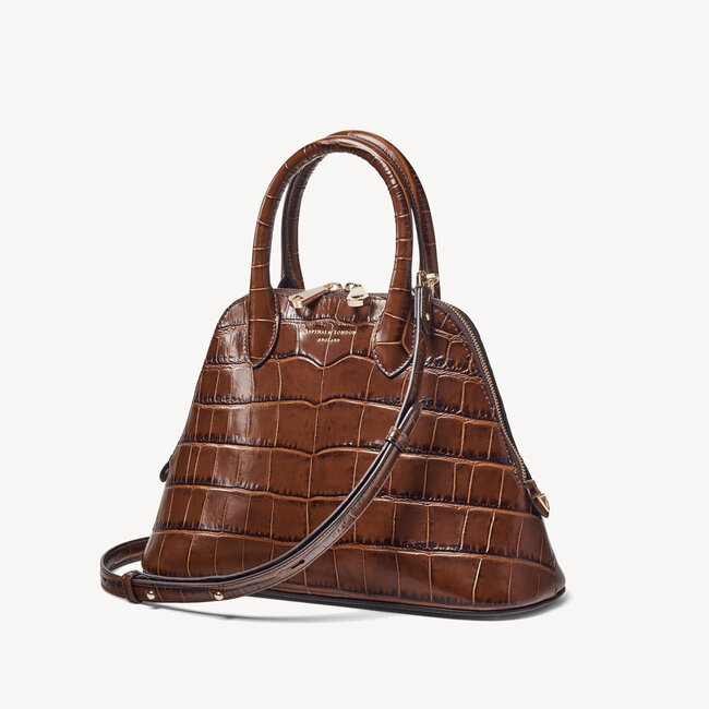Holly Bag Deep Shine Brown Soft Croc