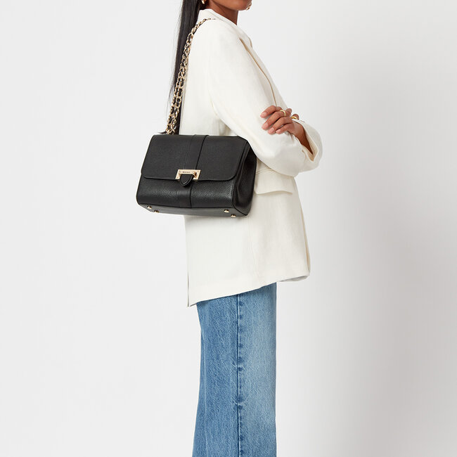 Large Lottie Bag Black Pebble