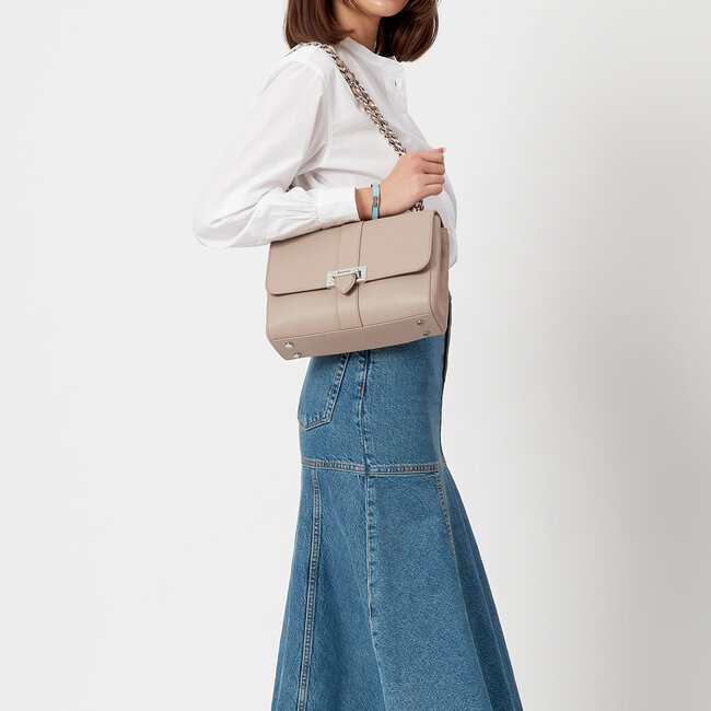 Large Lottie Bag Soft Taupe Pebble