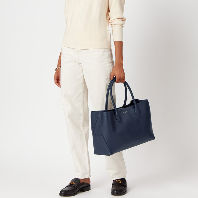 London Tote Navy Pebble