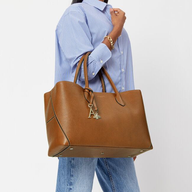 London Tote Tan Pebble