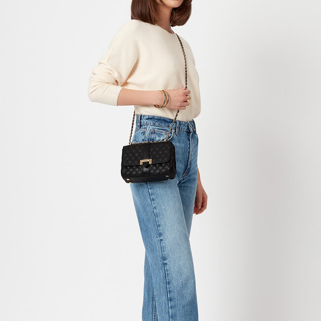 Lottie Bag Black Quilted Kaviar