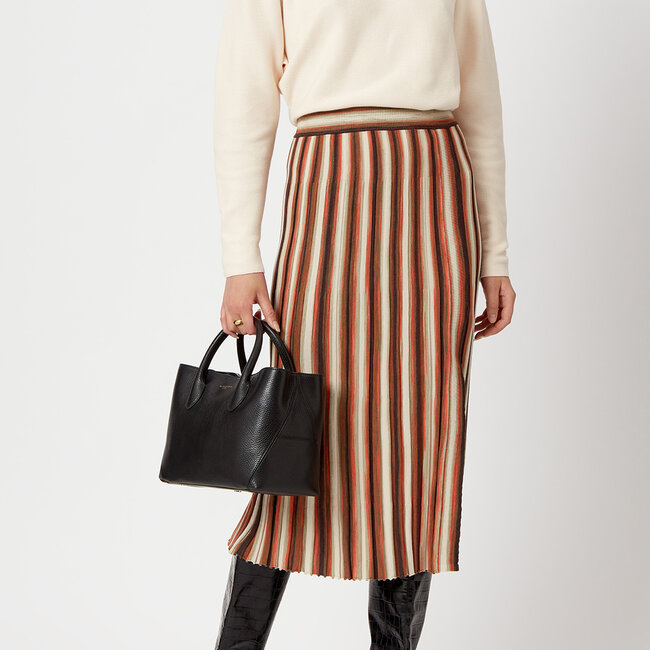 Midi London Tote Black Pebble
