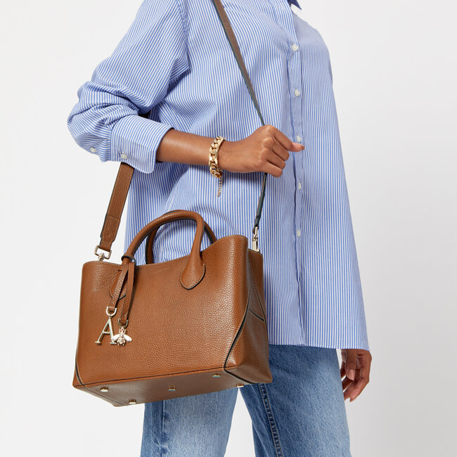 Midi London Tote Tan Pebble