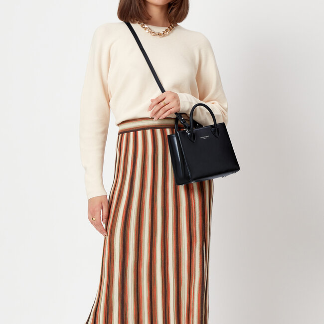 Mini Madison Tote Smooth Black