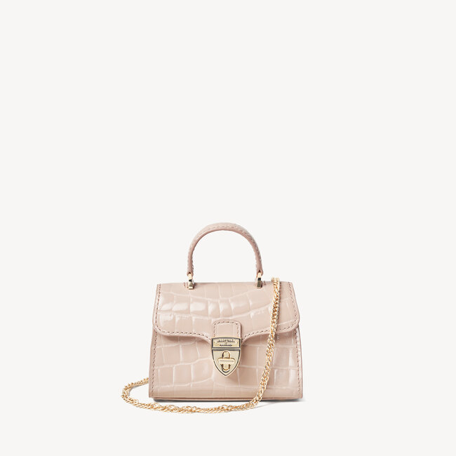 Nano Mayfair Soft Taupe Patent Croc