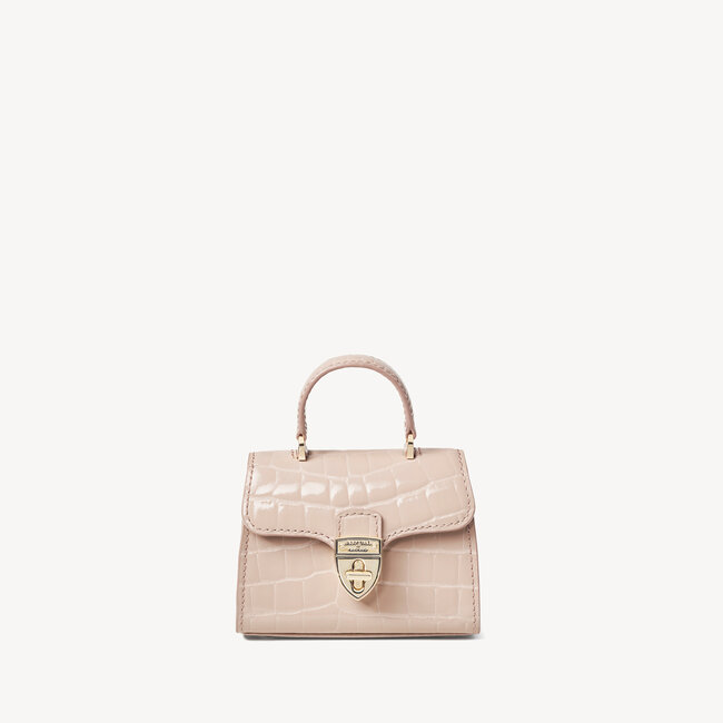 Nano Mayfair Soft Taupe Patent Croc