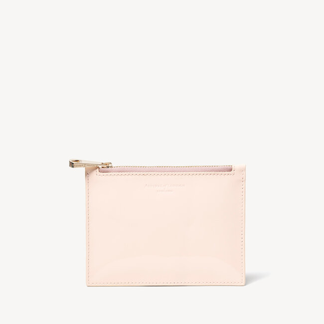 Small Essential Flat Pouch Deep Shine Nude Patent