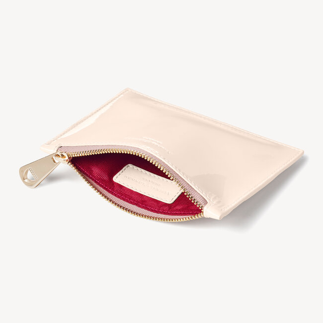 Small Essential Flat Pouch Deep Shine Nude Patent
