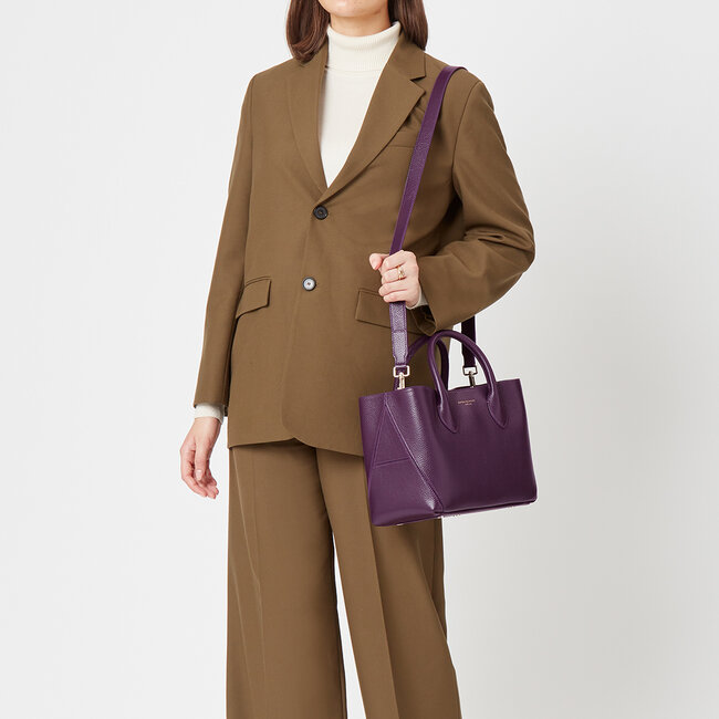 Midi London Tote Amethyst Pebble