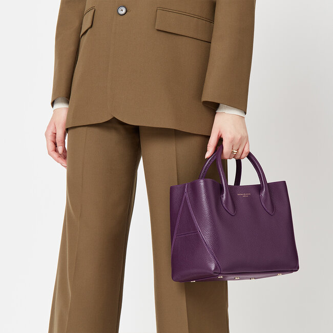 Midi London Tote Amethyst Pebble