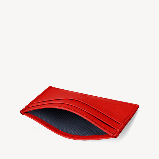 Slim Credit Card Case Smooth Scarlet