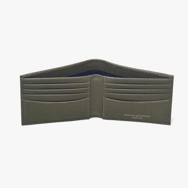 8 Card Billfold Wallet Sage Saffiano