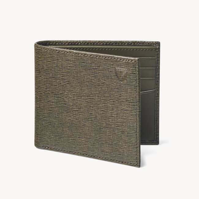 8 Card Billfold Wallet Sage Saffiano