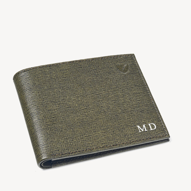 8 Card Billfold Wallet Sage Saffiano