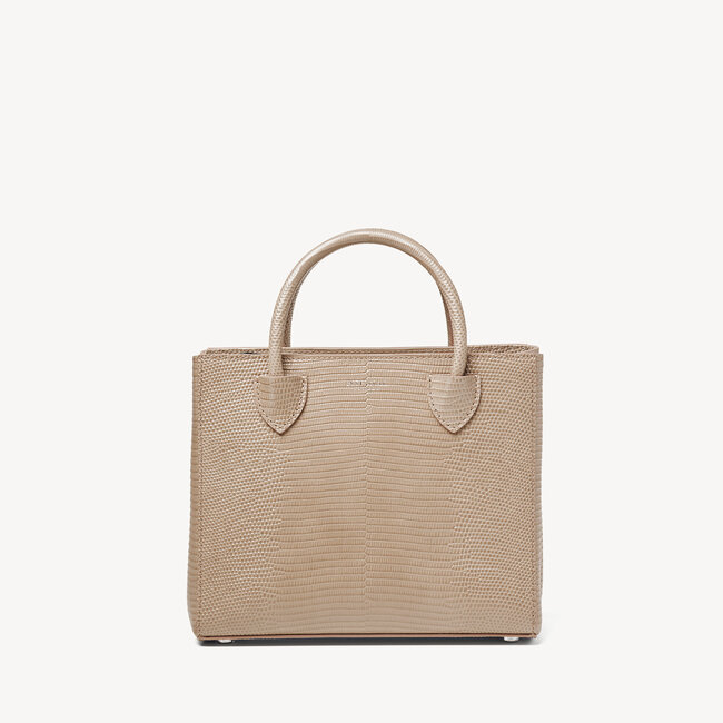 Mini Madison Tote Latte Lizard