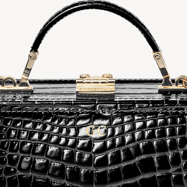 The Trunk Black Patent Croc