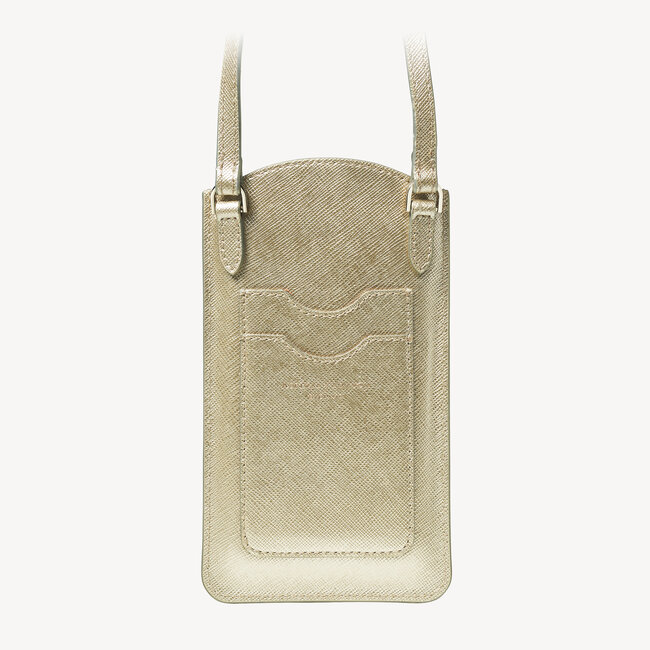 London Phone Case Gold Saffiano