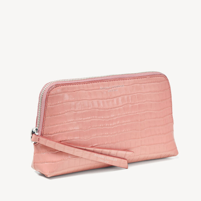 Small Essential Cosmetic Case Deep Shine Cherry Blossom Small Croc