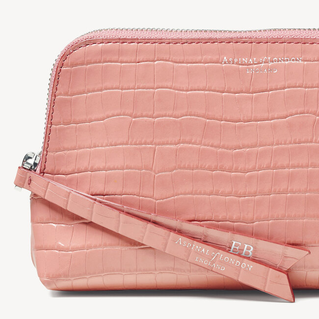 Small Essential Cosmetic Case Deep Shine Cherry Blossom Small Croc