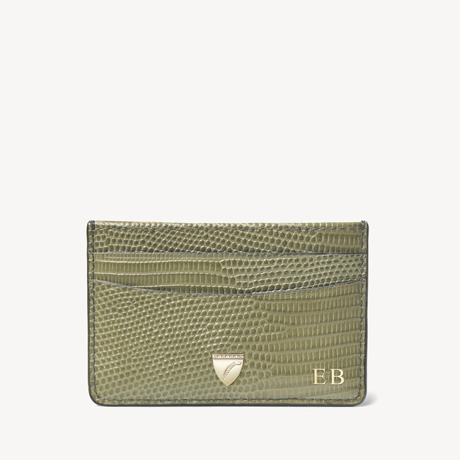 Slim Credit Card Holder Fern Lizard