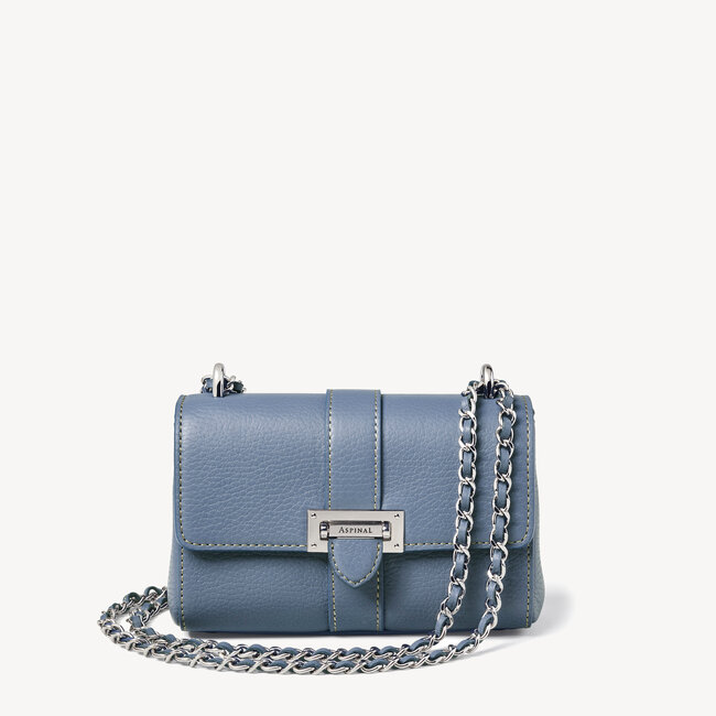 Micro Lottie Bag Heritage Blue Pebble