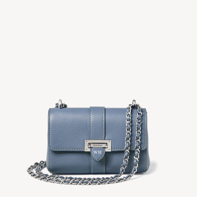 Micro Lottie Bag Heritage Blue Pebble